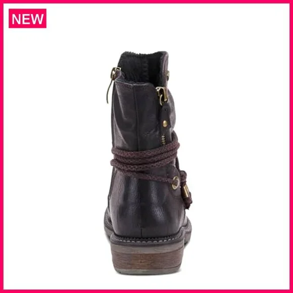 Waterproof Mid-Calf Snow Boots with Memory Foam & Faux Fur Lining